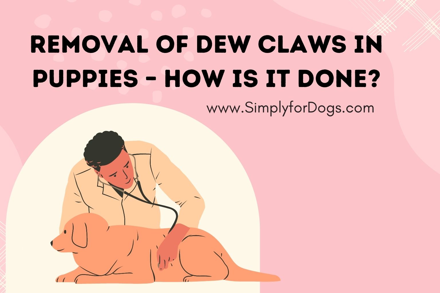 how do you remove newborn puppies dew claws