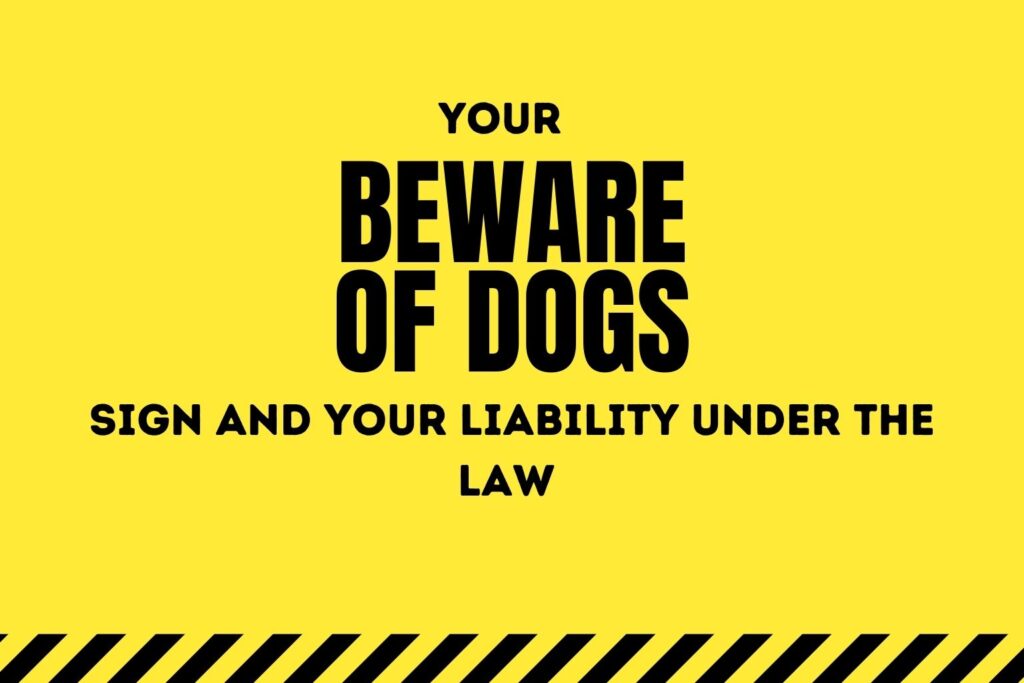 Beware of Dog (The Notice & Rules) - Simply For Dogs