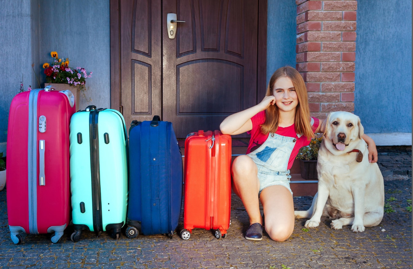 Child Ready for Dog